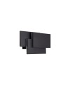 TAHITI XL * APLIQUE MEDIANO LED CUADRADOS 12W - NEGRO - 3000K